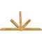Ekena Millwork Kennewick Rough Sawn Timber Gable Bracket, Western Red Cedar, 108"W x 72"H x 4"D x 6"F, 16/12 Pitch GBW108X72X0406KEN00RWR - alternate 4